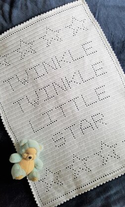 Twinkle Twinkle Filet Blanket