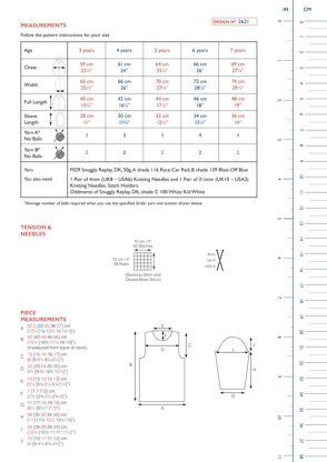 Sirdar 2621 Captain Five Star Sweater in Snuggly Replay PDF