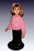 Cardigan Pattern, Top-down seamless for 23 inch doll (MY Twinn) 611