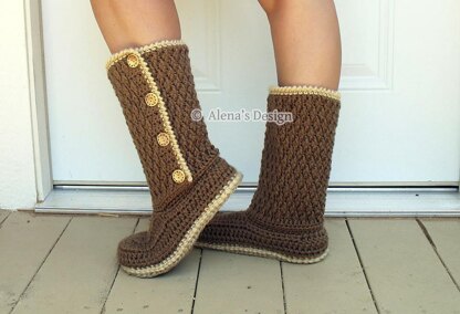 Buttoned Women's Boots