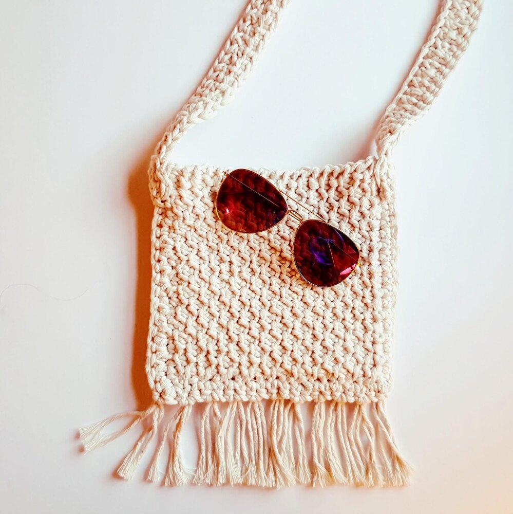 Tunisian hot sale crochet bag