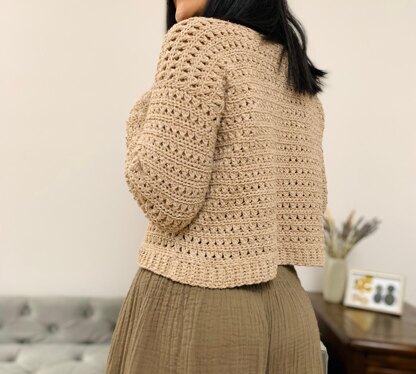 Crisscross stitch sweater