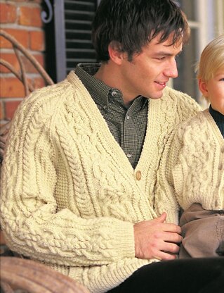 Dadis Cardigan In Patons Classic Wool Worsted