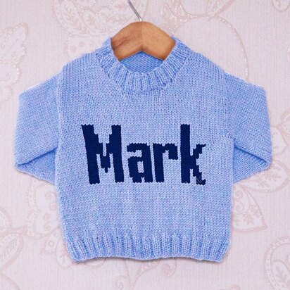 Intarsia - Mark Moniker Chart - Childrens Sweater