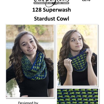 Stardust Cowl in Cascade Yarns 128 Superwash - C276 - Downloadable PDF