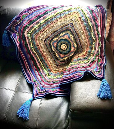 Crochet Stash Buster Lap Throw