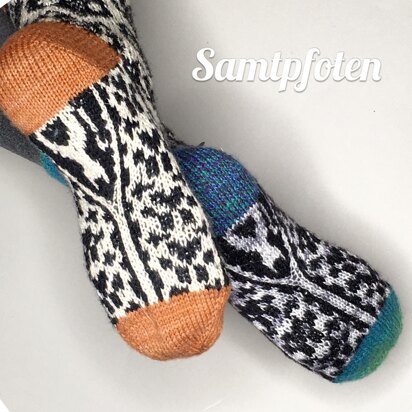 Samtpfotensocken - knitting pattern