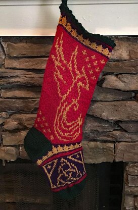 Christmas Phoenix Stocking