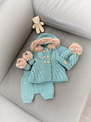 'Sage' Cosy Coat set