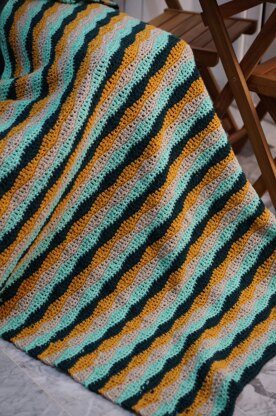 Wave stitch blanket crochet pattern