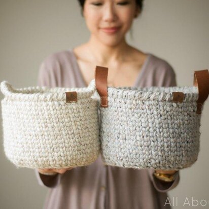 Waistcoat Crochet Basket
