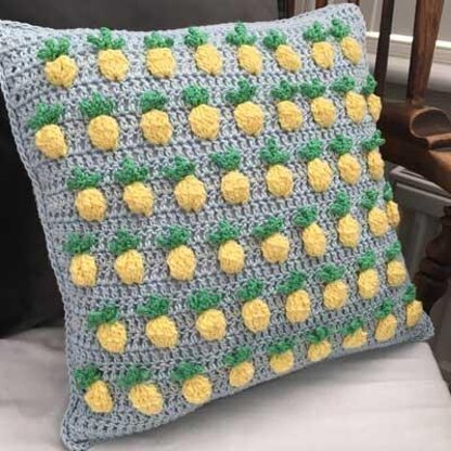 Pineapple Crush Crochet Cushion