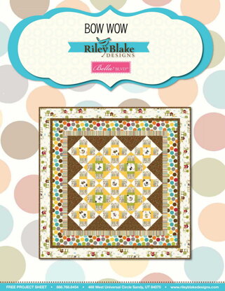 Riley Blake Bow Wow - Downloadable PDF