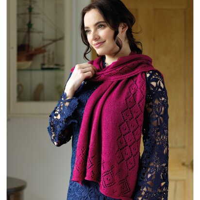 Rosalyn Lace Triangular shawl in West Yorkshire Spinners Exquisite Lace - Downloadable PDF