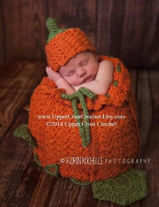 Little Pumpkin Cocoon and Beanie