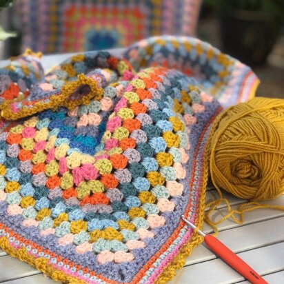 Summer Spice Baby Granny Blanket