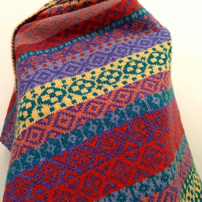 Fair Isle Triangle Shawl