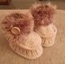 "Snow Boots" Funky Fur Tops 0-3mths and 3-6mths