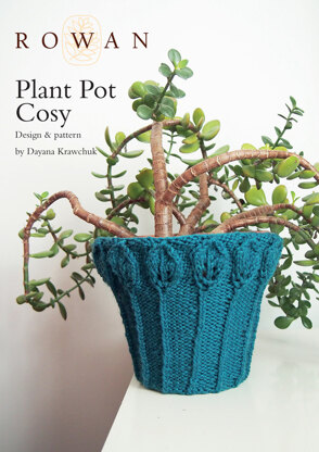 Plant Pot Cosy in Rowan Pure Wool Worsted