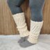 White Winter Leg Warmers