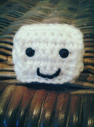 Mr Tofu (or Mr Ice Cube) amigurumi