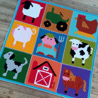 Farm Corner to Corner Blanket