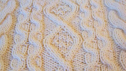 Classic Celtic Cabled Clutch (or pillow top)