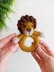 Lion baby rattle crochet pattern