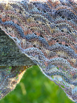 Melo Melo Shawl in Berroco Folio Color - Downloadable PDF