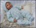 Cabled All in One and Socks Set for 16-22” doll/preemie – 3m+ baby