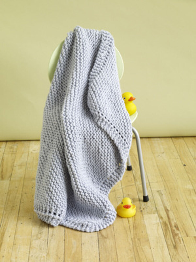 Cuddle Tight Baby Blanket in Lion Brand Wool Ease Thick Quick 80717B Knitting Patterns LoveCrafts