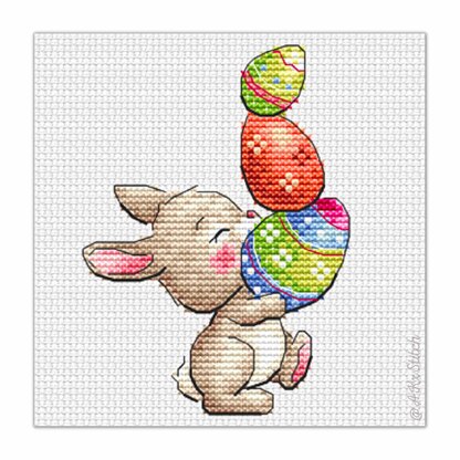 Easter Bunny 01 Cross Stitch PDF Pattern
