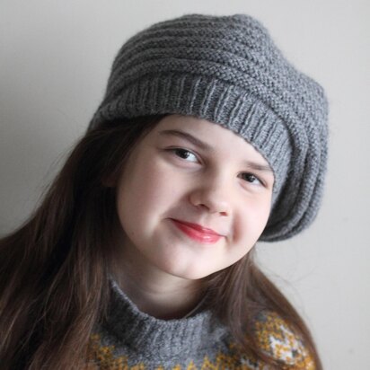 Ava Beret for Worsted yarn