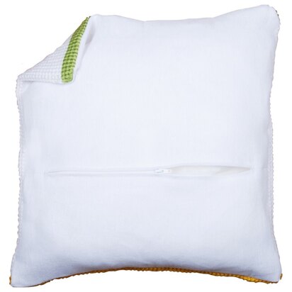 Vervaco Cushion Back with Zipper: White - 45cm x 45cm