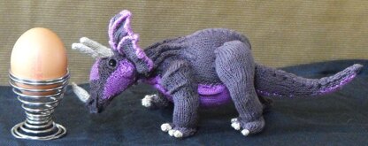 MICRO TRACY TRICERATOPS TOY DINOSAUR KNITTING PATTERN