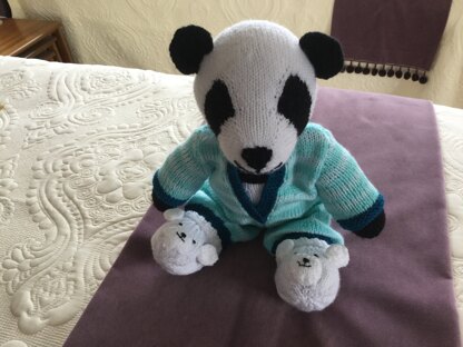 Panda in a onesie