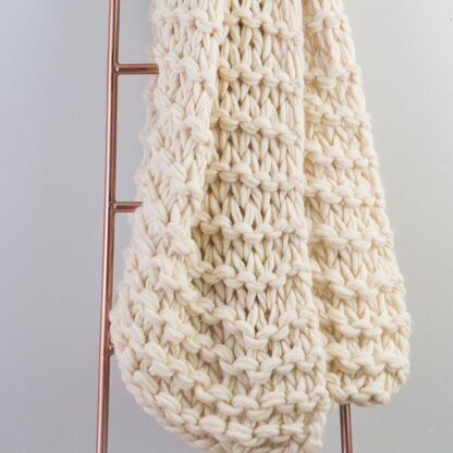 Big Garter Stitch Arm Knit Throw