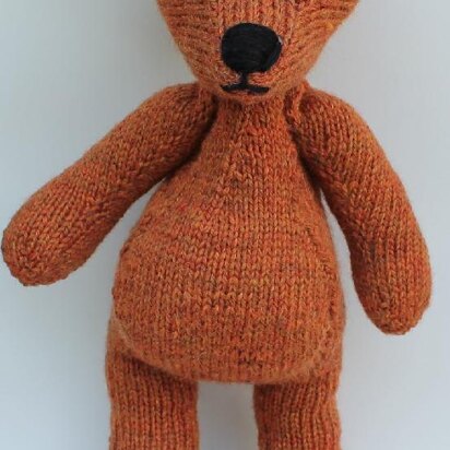 Handspun Teddy Bear - knitting pattern