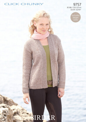 Cardigan in Sirdar Click Chunky - 9757 - Downloadable PDF