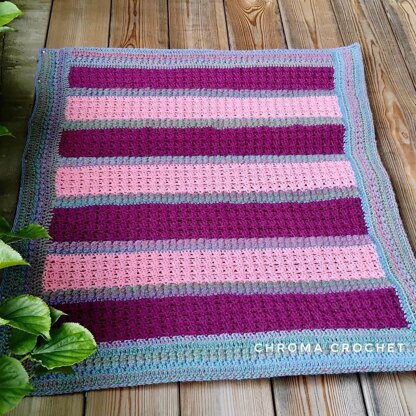 Parquet & Berry Crochet Blanket US Terms