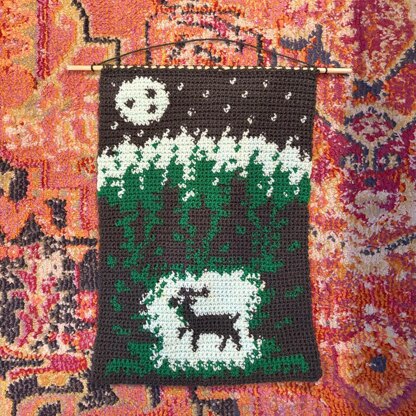 Forest at Night Tapestry Crochet Pattern