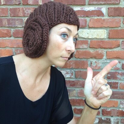 Princess Leia Bun Hat - knitting pattern