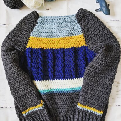 Crochet Lace Sweater - Ellie Sweater - Blue Star Crochet