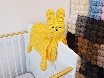 3in1 Easter Peep Bunny Baby Blanket