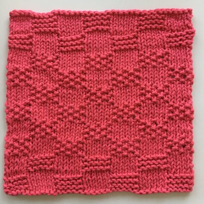 Trellis Dishcloth - knitting pattern