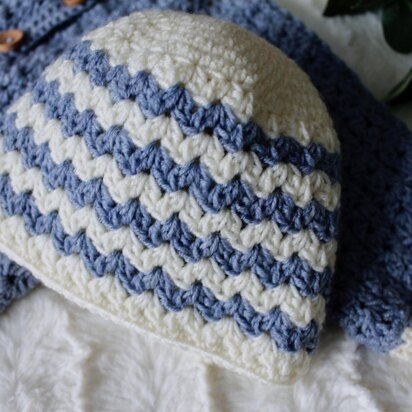 Newborn hat / beanie / Cluster V stitch