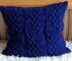 Cable knit pillow cover