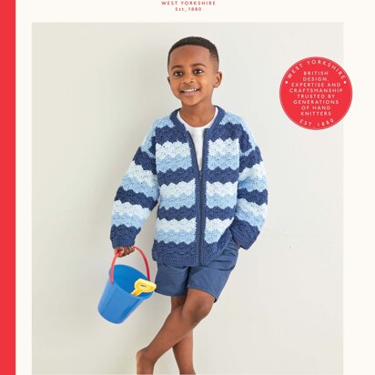 Kids Cardigan in Sirdar Snuggly 100% Cotton - 2574 - Downloadable PDF