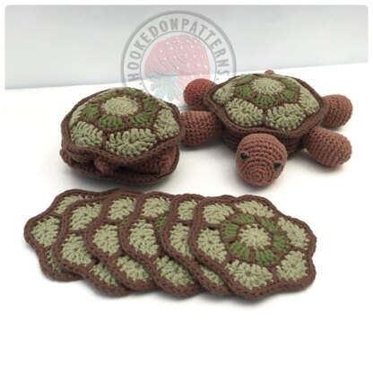 Turtle & Tortoise Hideaway Coaster Sets