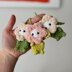 Cute baby flower keychain pattern  no sew English pdf pattern